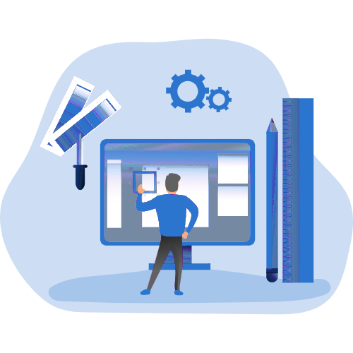 web development illustration