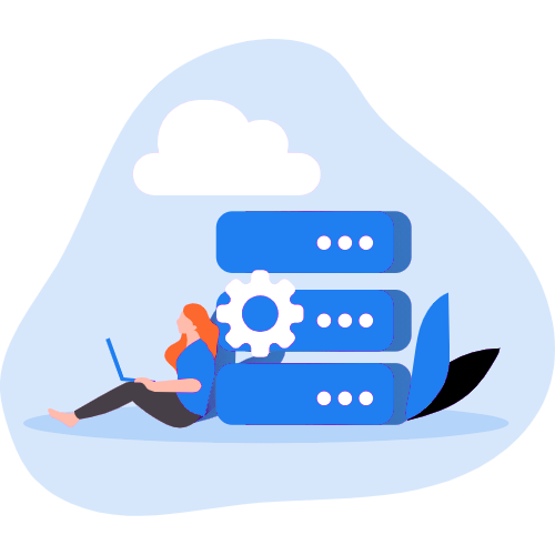 cloud hosting illustration